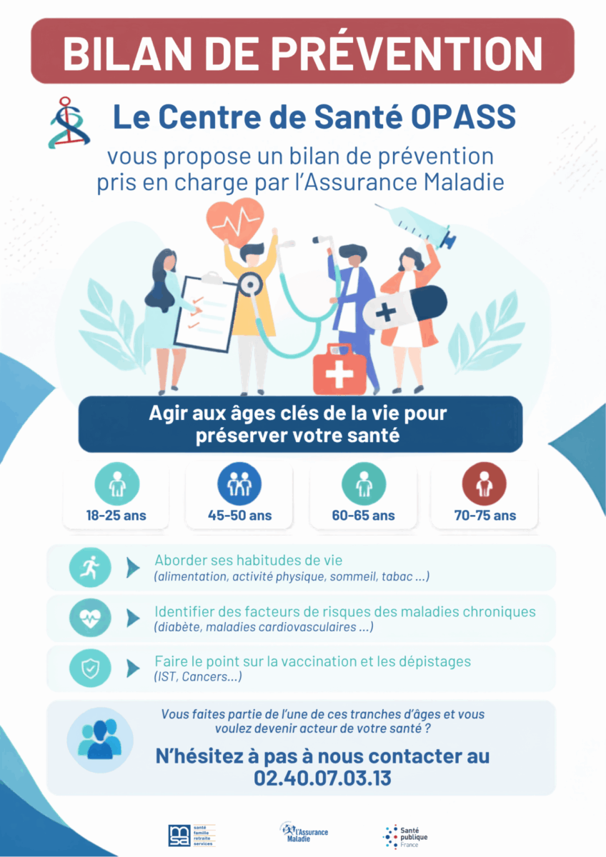 Le Centre De Sante Opass Soins Infirmiers Sion Les Mines Bilans De Prevention 1
